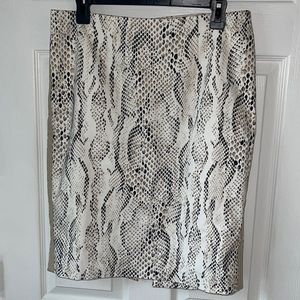 Snake skin pencil skirt